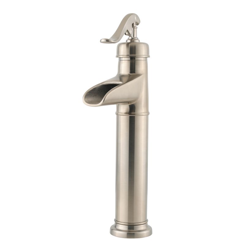 California Energy Commission Registered Lead Law Compliant 1.2 1 Handle Vessel Lavatory Faucet Brushed Nickel