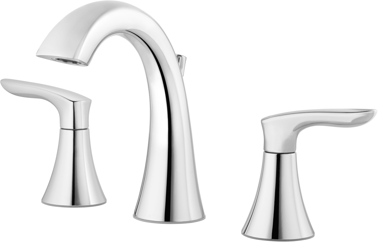 California Energy Commission Registered Lead Law Compliant TWO HANDLE WIDESPREAD LAVATORY FAUCET ALL METAL DRAIN