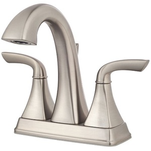 California Energy Commission Registered Lead Law Compliant 1.2 2 Handle Lever Center Set Lavatory Faucet Brushed Nickel