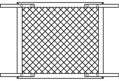 PL15517 White Polyscreen Door Grill