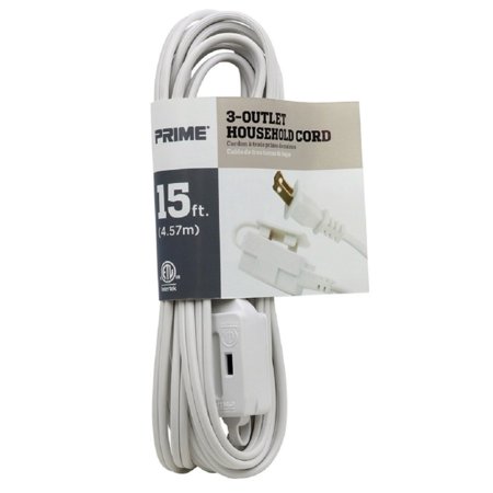 Ec660615 15 Ft. White Extention Cord
