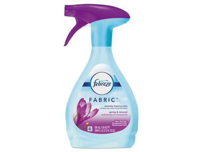 Fabric Refresher/Odor Eliminator, Spring & Renewal, 27 oz Spray Bottle, 4/Carton