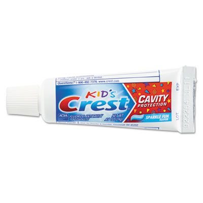 Kids' Sparkle Toothpaste, Blue, Bubblegum Flavor, 0.85 oz, 72/CT