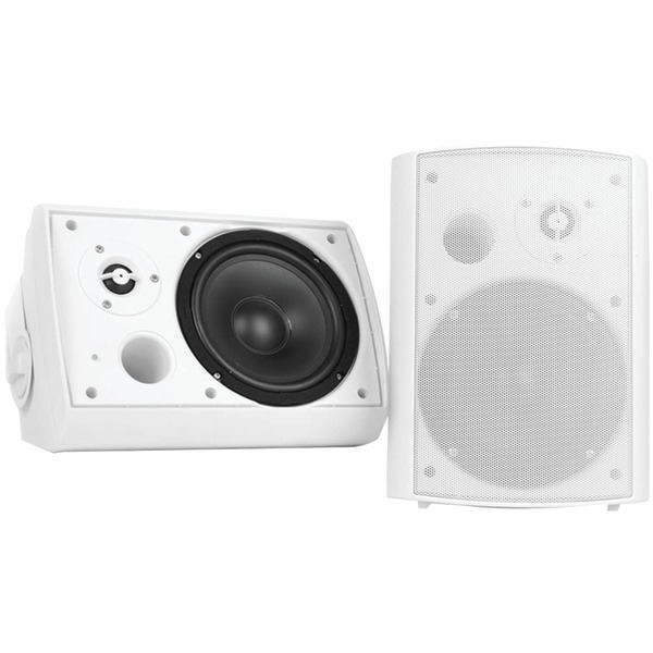 Pyle Home PDWR51BTWT 5.25" Indoor/Outdoor Wall-Mount Bluetooth Speaker System (White)