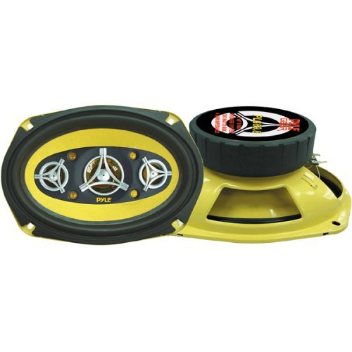 Speaker 6X9" 8-Way Pyle Gear 500Watts; Yellow Basket/Cone