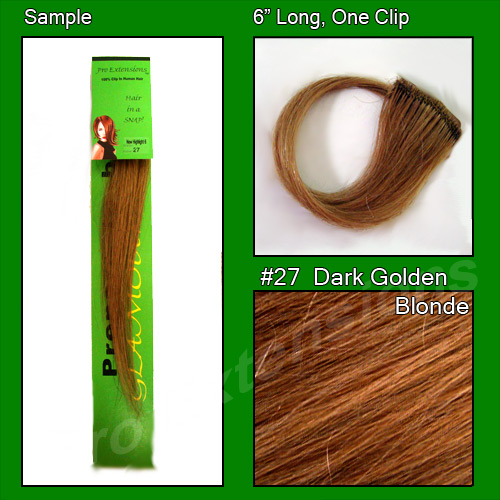 #27 Dark Golden Blonde Sample