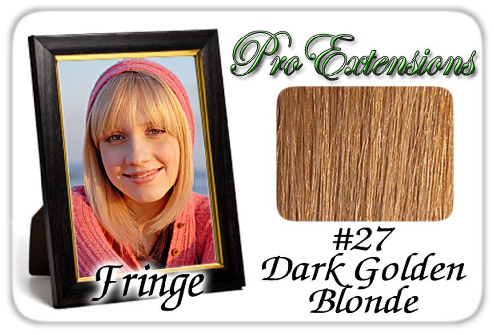 #27 Dark Golden Blonde Pro Fringe Clip In Bangs