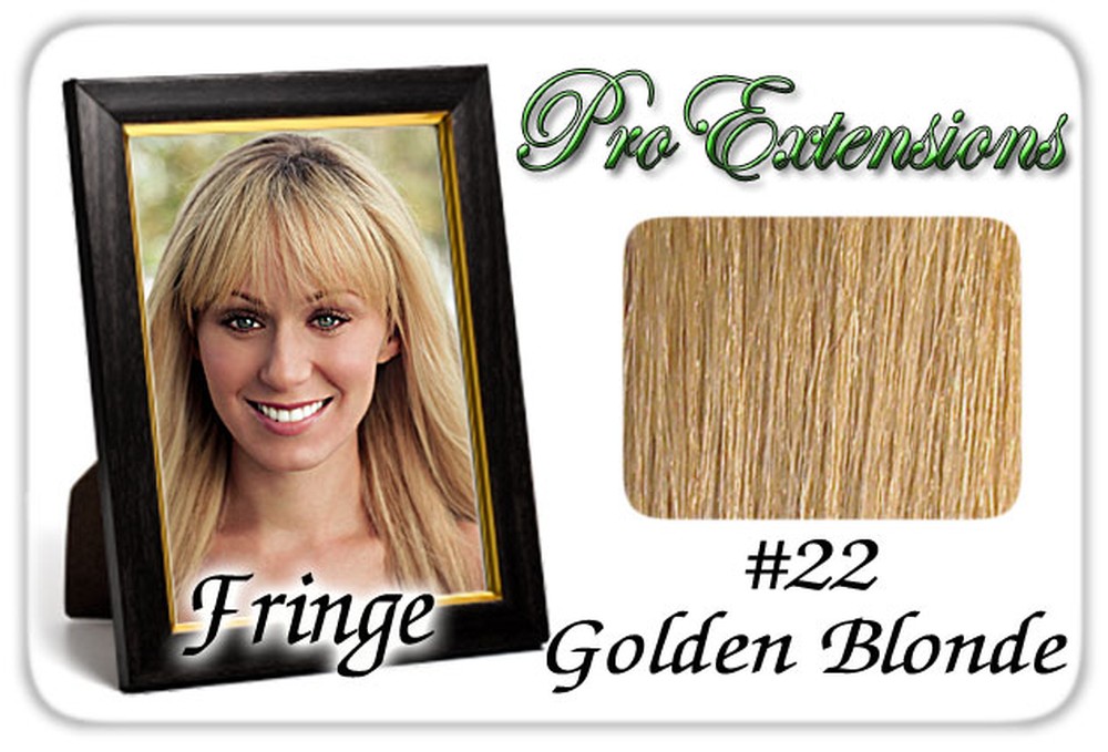 #22 Golden Blonde Pro Fringe Clip In Bangs
