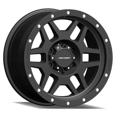 Pro Comp Wheels 17X9 5X5 4.75" BS -6MMOS Satin Blk/SS Bolts 5041-7973