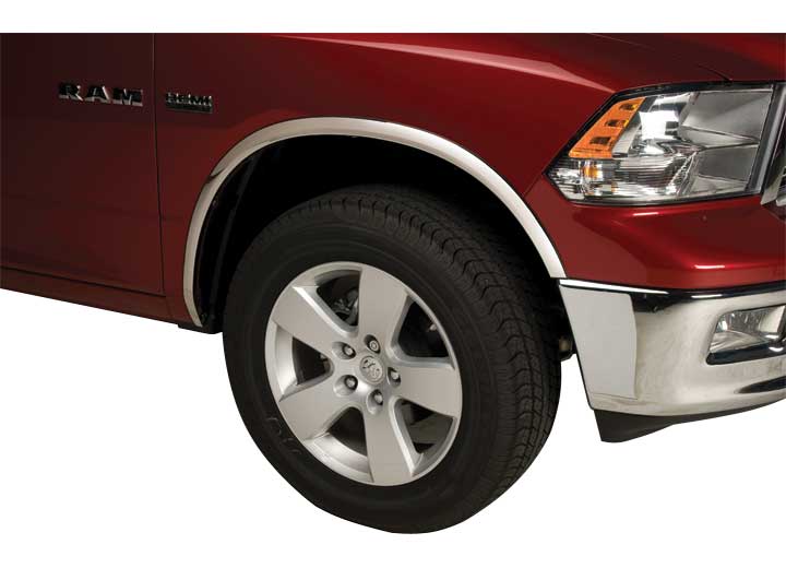 09-18 RAM 1500(NOT HD) SS FENDER TRIM(FITS RAMS W/CHROME FRONT BUMPERS)