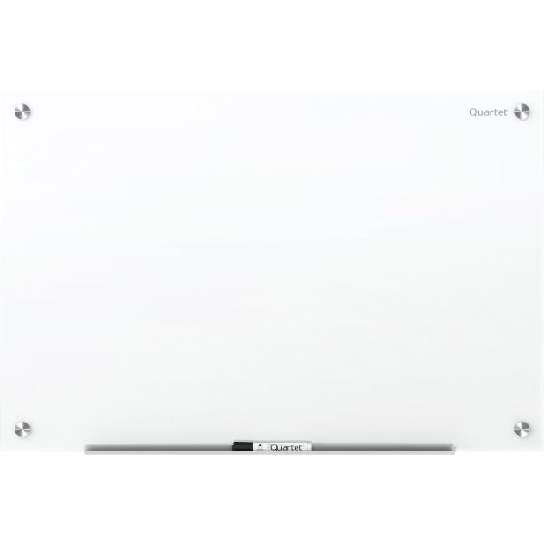 Brilliance Glass Dry-Erase Boards, 36 x 24, White Surface