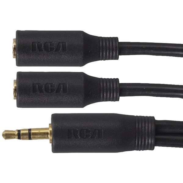 RCA AH202DR 3.5mm Stereo Headphone Y-Adapter