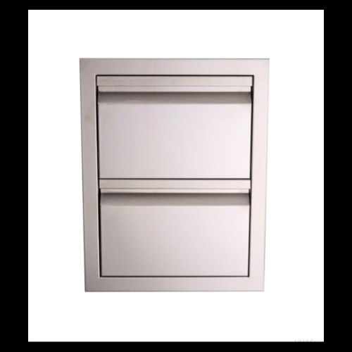 Valiant Stainless Double Drawer-Fully Enclosed