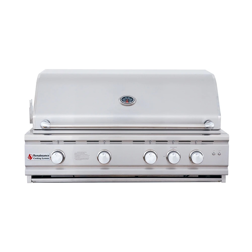 38 inch Cutlass Pro Grill with Blue LED Lights, back burner, natural gas