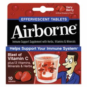 Immune Support Effervescent Tablet, Very Berry, 10 Count