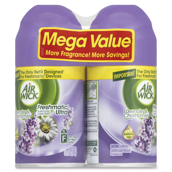 Freshmatic Ultra Spray Refill, Lavender/Chamomile, Aerosol, 6.17oz,2/Pk, 3 Pk/Ct