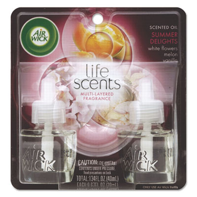 Life Scents Scented Oil Refills, Summer Delights, 0.67 oz, 2/Pack, 6 Pack/Ctn
