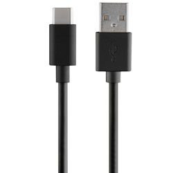 4 ft USB-A to USB-C Cable  Black