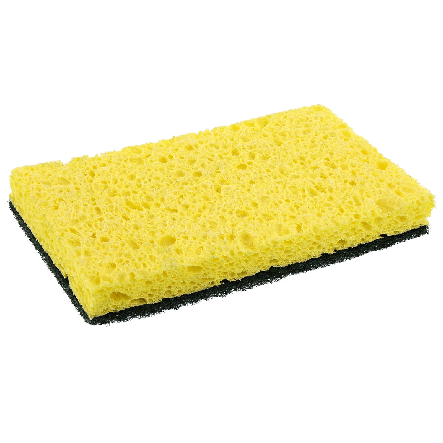 Heavy-Duty Scrubbing Sponge, Yellow/Green, 20/Case