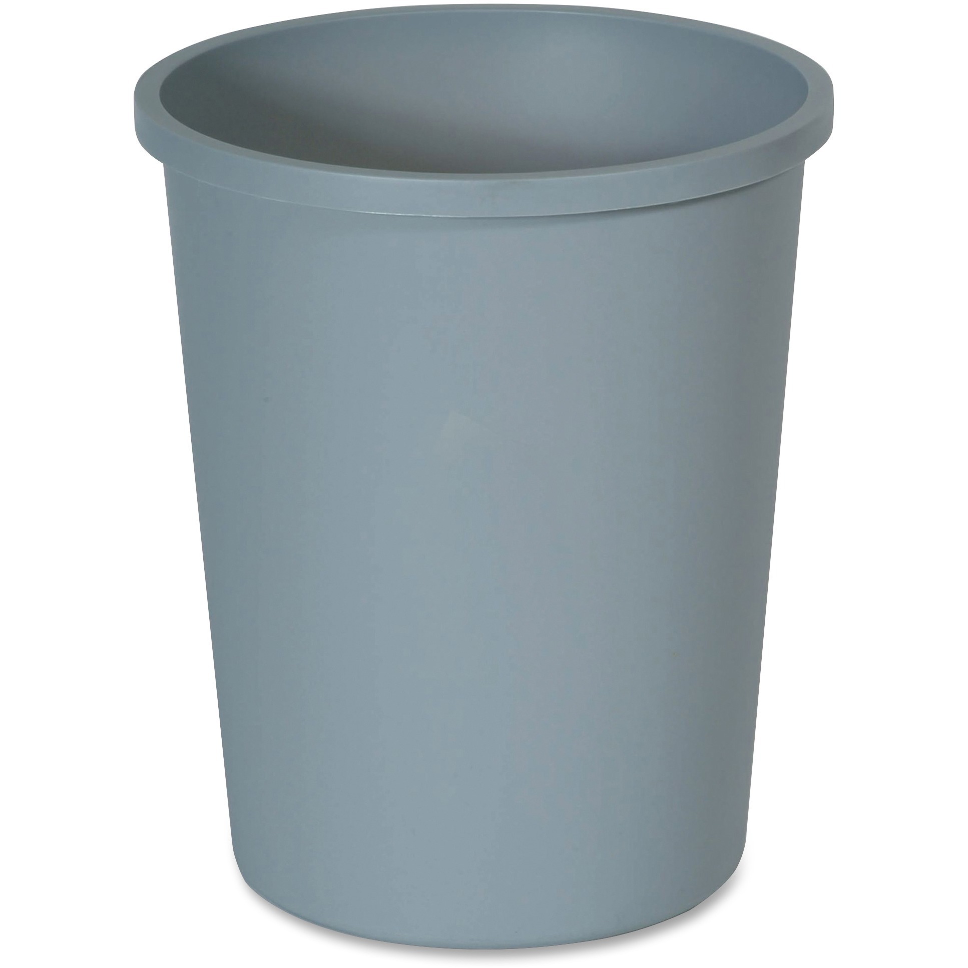 Untouchable Waste Container, Round, Plastic, 11gal, Gray