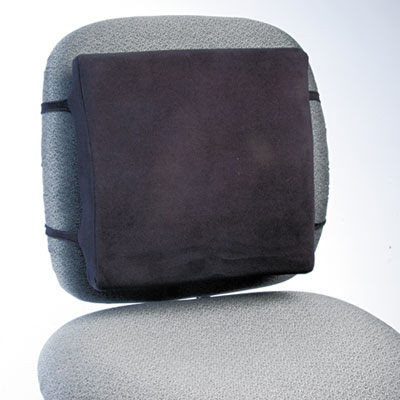 Back Perch w/Fleece Cover, 13w x 2-3/4d x 12-1/2h, Black, 10/Carton