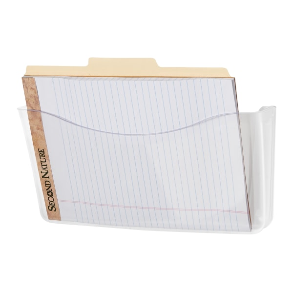 Unbreakable Single Pocket Wall File, Letter, Clear
