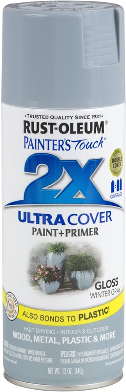 249089 Spray Paint Gloss Winter Gray 2X