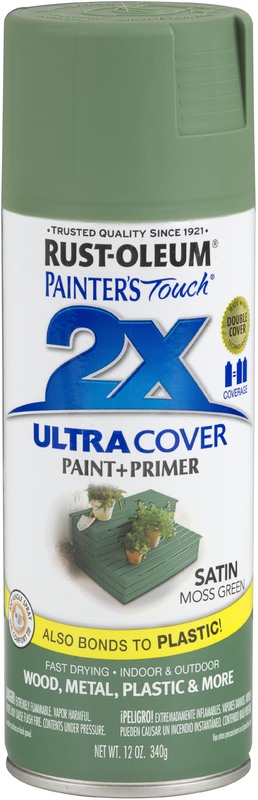 249071 Spray Paint Satin Moss Green 2X