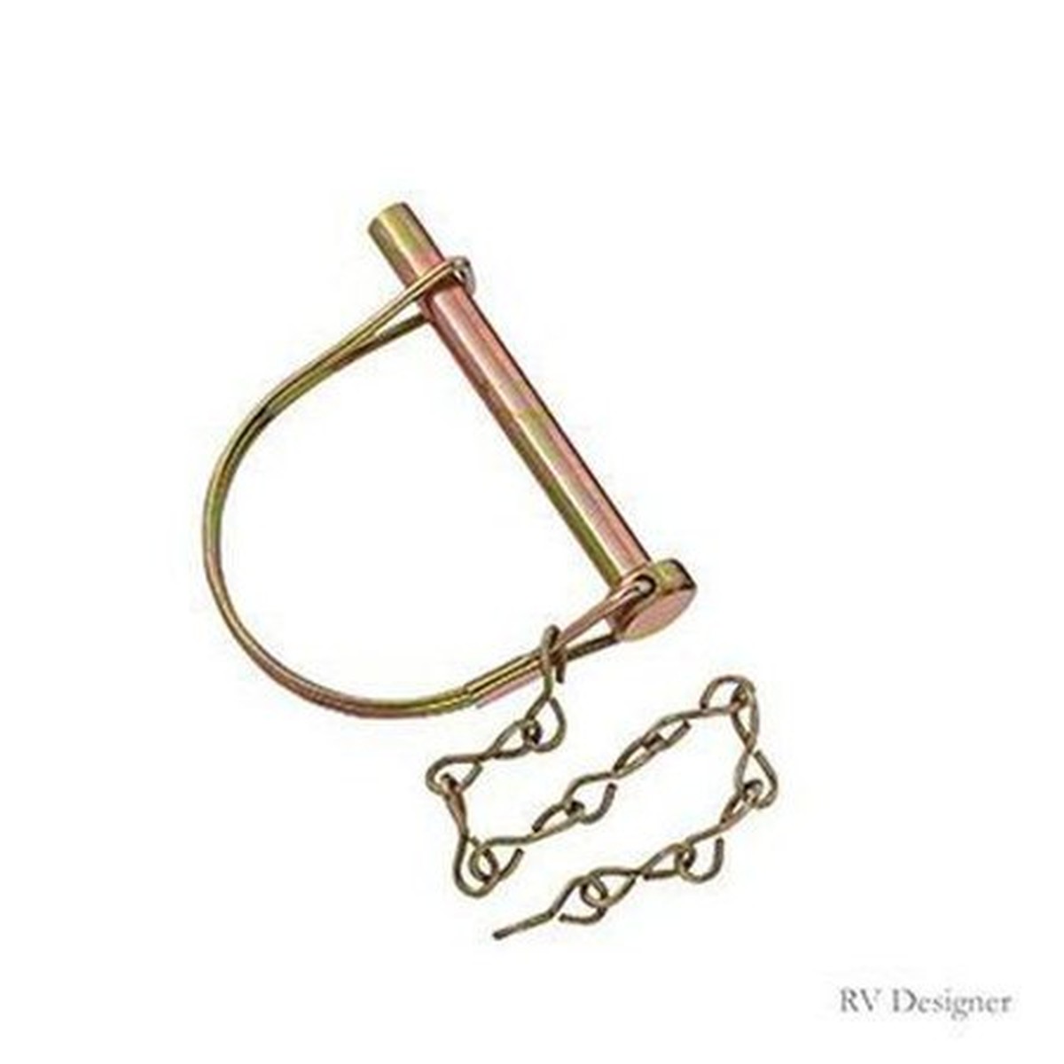 Coupler Lock Pin W/ Chain, 5/16In X 2-1/2In