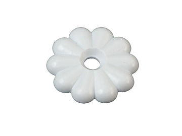 ROSETTE WASHERS - WHITE WITH #6 SCREWS