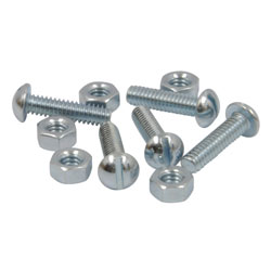 STOVE BOLT W/HEX NUT 1/4 .in X 1 .in 5