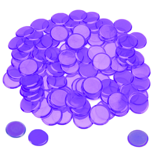 100 Pack Purple Bingo Chips