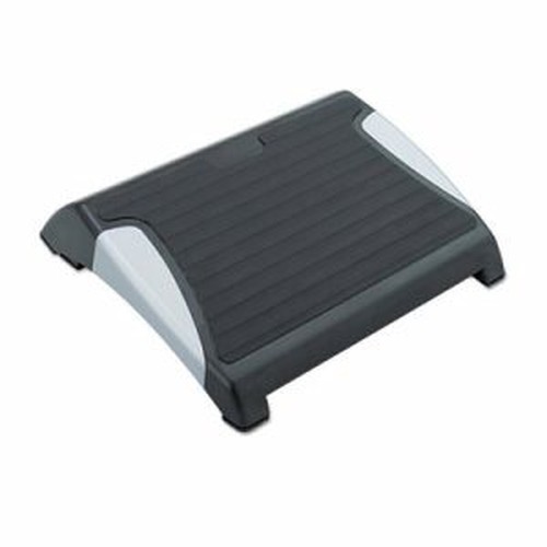 Restease Adjustable Footrest, 15-1/2w x 13-3/4d x 3-1/4 to 5h, Black/Silver