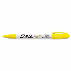 Permanent Paint Marker, Fine Point, Yellow