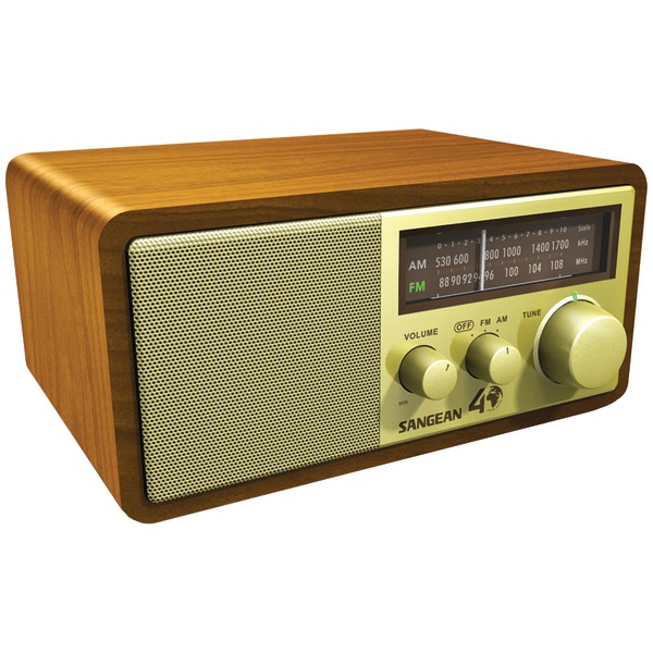 AM/FM Analog Radio Wooden Cabinet Ac Dc