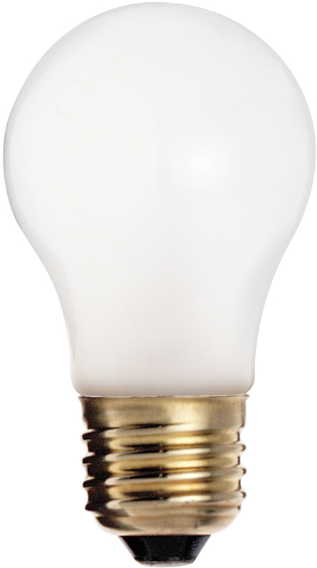 40 Watt A15 Incandescent; Frost; Appliance Lamp; 2500 Average rated hours; 290/217 Lumens; Medium base; 130/120 Volt; Carded