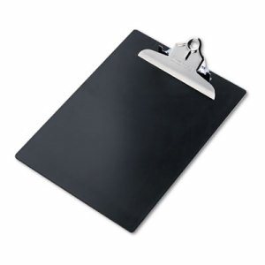 Recycled Plastic Clipboards, 1" Clip Cap, 8 1/2 x 12 Sheets, Black