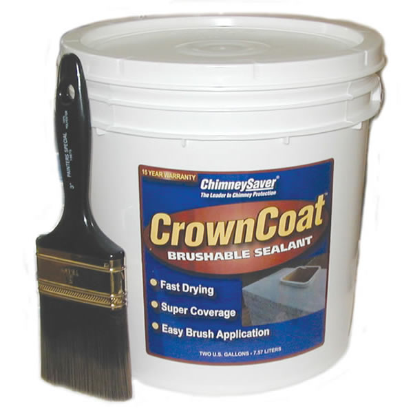2 Gallons of Crowncoat Brushable Gray Sealant - 300008