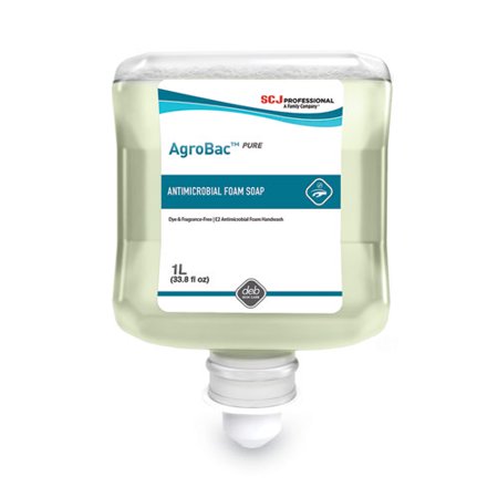 SC Johnson Antimicrobial Foam Hand Wash - 33.8 fl oz (1000 mL) - Bacteria Remover - Hand - Clear - Triclosan-free, Fragrance-fre