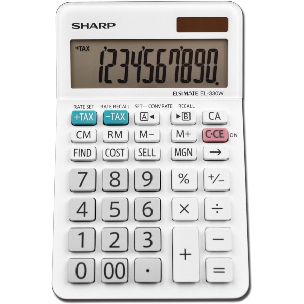 EL-330WB Desktop Calculator, 10-Digit LCD