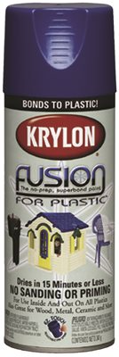 KRYLON FUSION FOR PLASTIC SPRAY PAINT 12 OZ GLOSS WHITE
