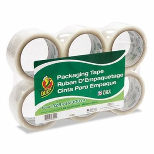 Commercial Grade Packaging Tape, 2" x 22, 1.88" x 55 yds, Clear, 3" Core, 6/Pack