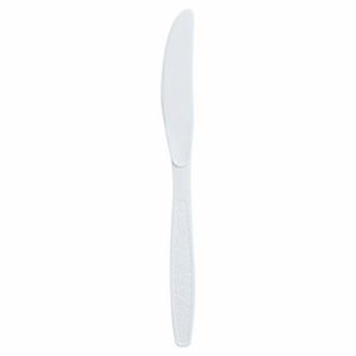 Guildware Extra Heavyweight Plastic Knives, White, 100/Box