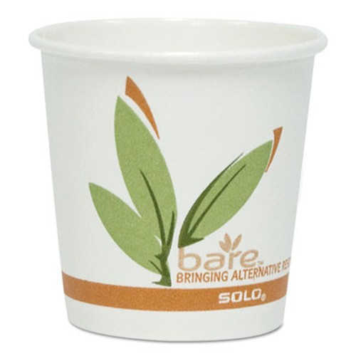 Bare by Solo Eco-Forward Recycled Content PCF Paper Hot Cups, 16 oz, 1,000/Case