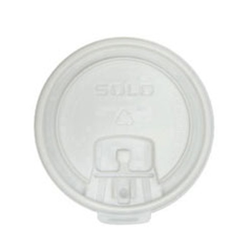 Lift Back & Lock Tab Cup Lids for Foam Cups, 10oz, White, 1000/Carton