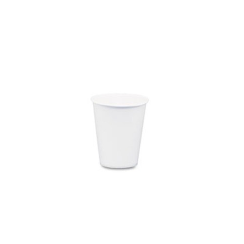 White Paper Water Cups, 3oz, 100/Bag, 50 Bags/Case