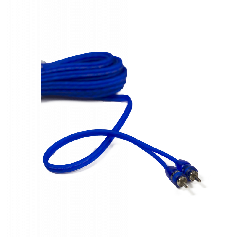 Stinger 1.5Ft Blue Comp Series Twisted RCA