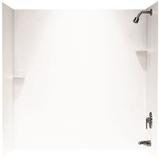 SWAN� SOLID SURFACE TUB WALL KIT, 30 IN. X 60 IN. X 60 IN., WHITE
