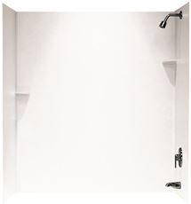 SWAN� SOLID SURFACE TUB WALL KIT, 30 IN. X 60 IN. X 72 IN., WHITE