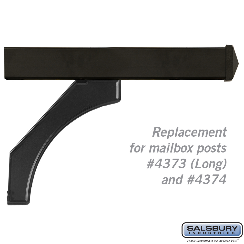 Arm Kit - Replacement for Deluxe Post for Roadside Mailboxes - Black